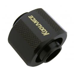 Koolance Compression Fitting for 10mm x 16mm (3/8in x 5/8in), Black
